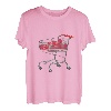 Niedlicher Einkaufswagen mit Herzen | Einkaufswagen T-Shirt