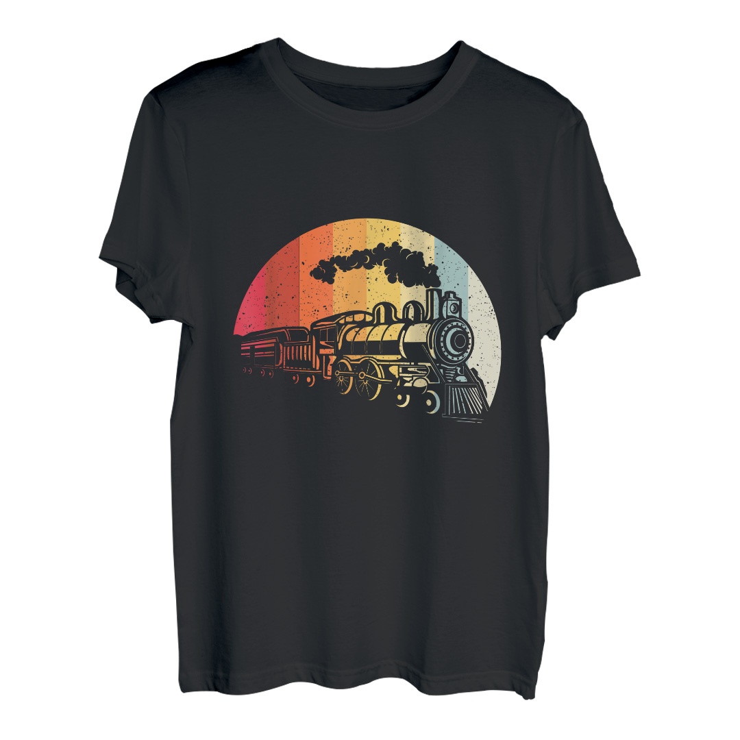 Herren Eisenbahner Geschenk Lokführer Zugführer Zug Bahn Spruch T-Shirt