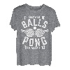t Takes A Lot Of Balls To Pong The Way I Do | Tischtennis T-Shirt
