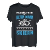 Herren Unterschätze niemals einen alten Mann auf Skiern - Skifahren T-Shirt