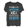 Herren Unterschätze niemals einen alten Mann auf Skiern - Skifahren T-Shirt