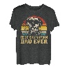 Best Dalmatiner Hund Welpe Retro Papa Vater Dad Geschenk T-Shirt