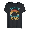 Schildkröte Papa Vater vintage Geschenk Vatertag Weihnachten T-Shirt