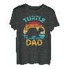 Schildkröte Papa Vater vintage Geschenk Vatertag Weihnachten T-Shirt