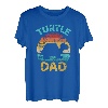 Schildkröte Papa Vater vintage Geschenk Vatertag Weihnachten T-Shirt