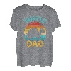 Schildkröte Papa Vater vintage Geschenk Vatertag Weihnachten T-Shirt