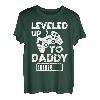 Leveled Up To Daddy - Werdender Papa T-Shirt