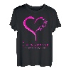 Pink Butterfly Heart I'm a Survivor Brustkrebs-Bewusstsein T-Shirt
