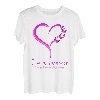 Pink Butterfly Heart I'm a Survivor Brustkrebs-Bewusstsein T-Shirt