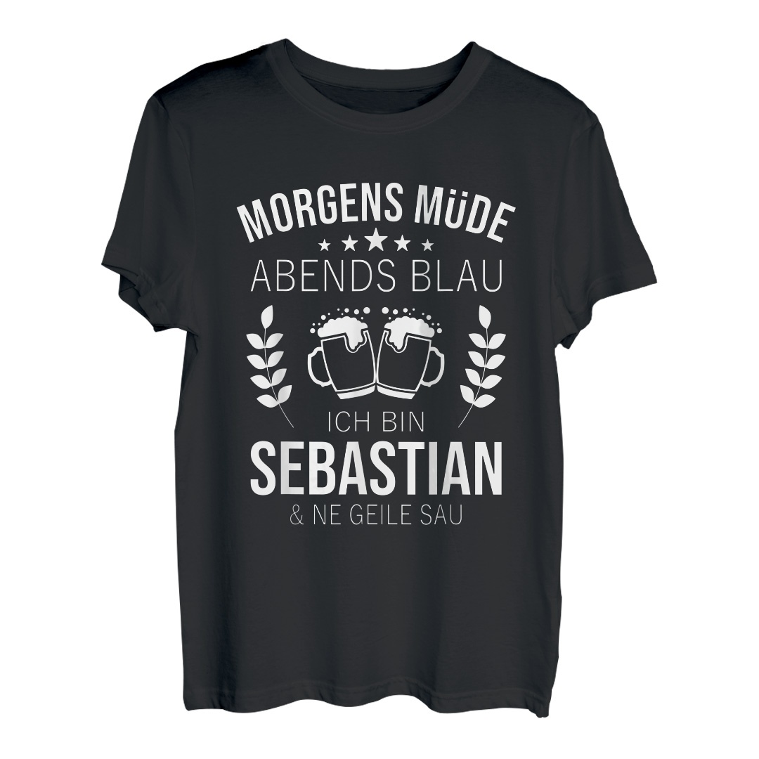 Sebastian Vorname Lustige TShirtIdeen für den Namensträger Hapfox
