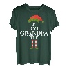 Coole Opa Elf Xmas Lustige Familie Passende Gruppe Weihnachten T-Shirt