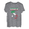 Italienische Flagge auf Italien T-Shirt Italia T-Shirt