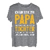 Herren Vater Papa Tochter Spruch Vatertag Geburtstag Geschenk T-Shirt