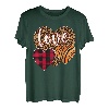 Kinder Love Leopard Plaid Herzen Geschenke Mädchen Valentinstag T-Shirt