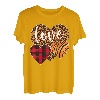 Kinder Love Leopard Plaid Herzen Geschenke Mädchen Valentinstag T-Shirt
