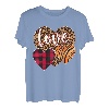 Kinder Love Leopard Plaid Herzen Geschenke Mädchen Valentinstag T-Shirt