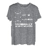 Technisch gesehen ist das Glas komplett lustiges Geschenk T-Shirt