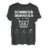 Schonend Behandeln 35. Geburtstag Pflegehinweis 35 Jahre T-Shirt