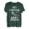 Ski Legenden sind im März geboren Geburtstag Jungs Männer T-Shirt