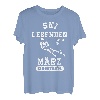 Ski Legenden sind im März geboren Geburtstag Jungs Männer T-Shirt