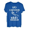 Ski Legenden sind im März geboren Geburtstag Jungs Männer T-Shirt