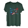 Flugzeugführer Luftfahrt Flammen Vintage Flugzeug Pilot T-Shirt