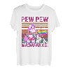 Unicorn Pew Pew Madafakas Vintage Crazy Cat Lustige Grafik T-Shirt