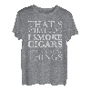 I Smoke Cigars T-Shirt Zigarren Liebhaber Vater Shirt T-Shirt