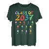 Funny Class Of 2037 Grow With Me Checkliste Future Graduate T-Shirt