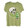 St. Patrick's Skelett Coffee Dead Inside But Feelin' Lucky T-Shirt
