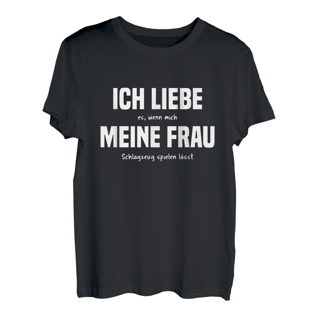 Herren T-Shirt Schlagzeug Witz Schlagzeuger Drummer Geschenk Spruch T-Shirt