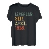 65. Geburtstag Geschenk Mann Mythos Legende April 1958 T-Shirt