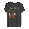 65. Geburtstag Geschenk Mann Mythos Legende April 1958 T-Shirt