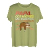 Herren Faultier Vatertag Vater Papa lustige Spruch Männer schlafen T-Shirt