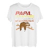 Herren Faultier Vatertag Vater Papa lustige Spruch Männer schlafen T-Shirt