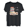 Buch Lesen Leser Leserin Leseratte Bücherwurm Roman Geschenk T-Shirt
