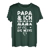 Papa Und Ich Sind Uns Einig Mama Ist Die Beste - Vater Sohn T-Shirt