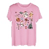 Weihnachten Winter Xmas Holiday Retro Santa Doodles Weihnachten T-Shirt