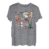 Weihnachten Winter Xmas Holiday Retro Santa Doodles Weihnachten T-Shirt