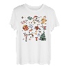 Weihnachten Winter Xmas Holiday Retro Santa Doodles Weihnachten T-Shirt