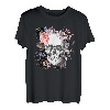 T-Shirt mit Totenkopf-Motiv, Rosen für Damen, Mädchen, Herren T-Shirt
