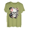 T-Shirt mit Totenkopf-Motiv, Rosen für Damen, Mädchen, Herren T-Shirt