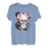 T-Shirt mit Totenkopf-Motiv, Rosen für Damen, Mädchen, Herren T-Shirt
