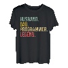 Herren Ehemann Papa Programmierer Legende Vatertag Programmierung T-Shirt