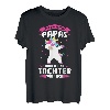 Tochter Vater Papa Einhorn T-Shirt