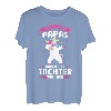 Tochter Vater Papa Einhorn T-Shirt