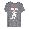 Tochter Vater Papa Einhorn T-Shirt