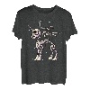 Einhorn Pegasus Skelett Halloween Mond Sterne T-Shirt