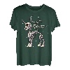 Einhorn Pegasus Skelett Halloween Mond Sterne T-Shirt