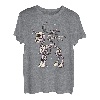 Einhorn Pegasus Skelett Halloween Mond Sterne T-Shirt